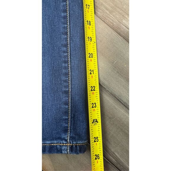 Free People Mid Rise Dark Wash Skinny Jeans‎ Size 26 - Picture 8 of 8